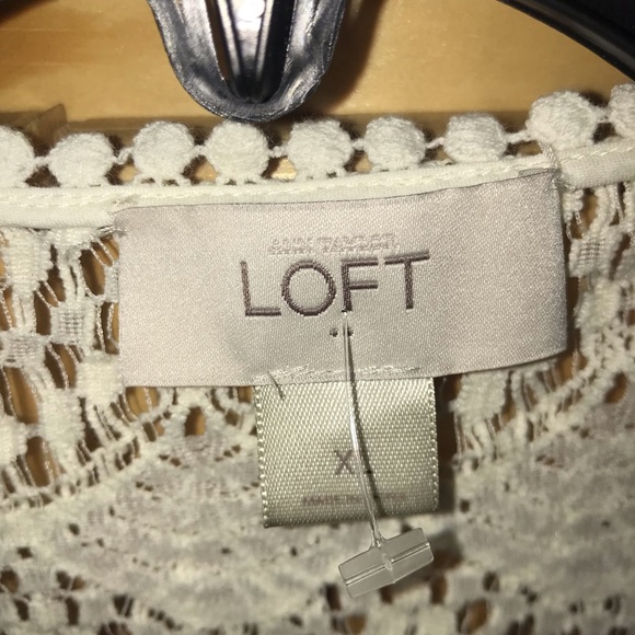 Ann Taylor Loft NWOT lace open front bolero cardigan sweater size XL - Picture 4 of 4